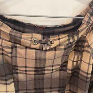 Checkered Brown Top For Women