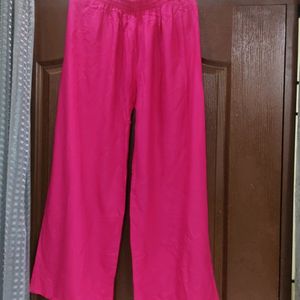 Pink Plazo Free Size