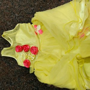 Yellow Girl Frock