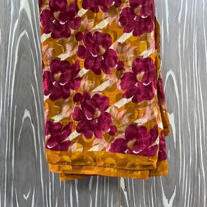 Party Wear Floral Saree