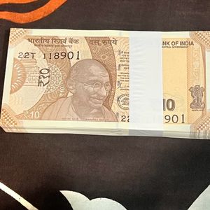 10 Rs 1 Pc Unc