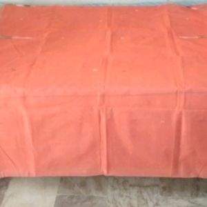 NEW fancy thread work Orange golden saree with fal