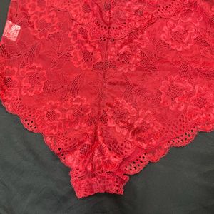 Hot Floral Lace Slip Teddy Deep V Backles Bodysuit