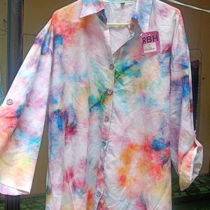 Brand New Tie N Die Cotton Blend Shirt In Size 4xl