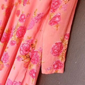 Peach Kurti +dhupta