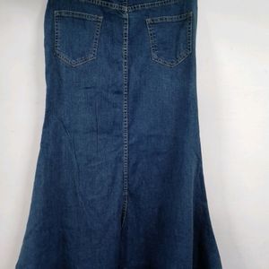 Denim Long Skirt