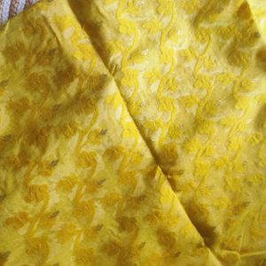 HALDI JAMDANI SAREE- NEW WITHOUT TAG