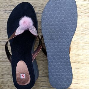 Stylish Black Slippers