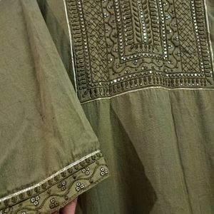 Olive Green Kurta