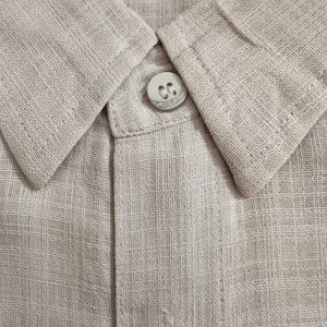 Pure White Raymonds Linen Cotton Short