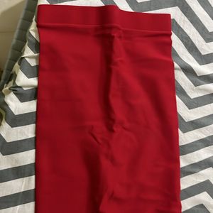 Red Pencil Skirt For Fomal Wear