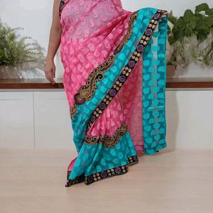 Festive Saree Net Cotton