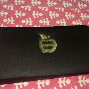 Hand Purse Black With Apple Logo