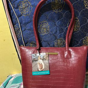 Caprese Maroon Handbag