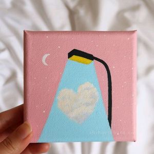 Set Of 3 Mini Canvas Painting