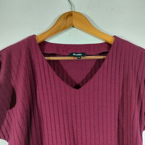 Maroon Casual Top (Women's)