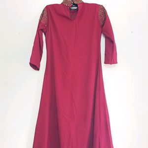 Red Party Wear Kurti