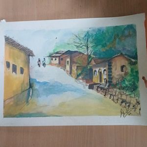 Watercolor Painting On 300 GSM Paper