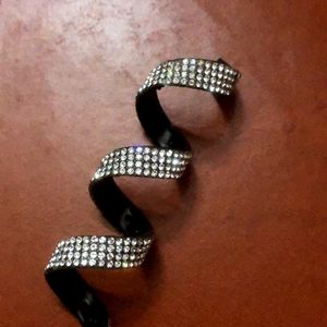 White Rhinestones Hair Accessories