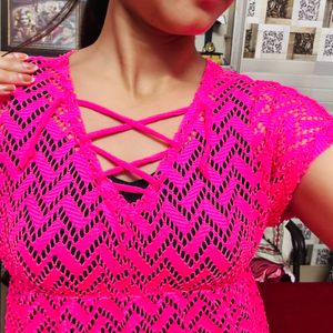 NEON PINK TOP