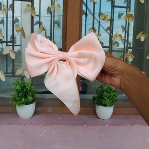 Peach Colour HairBow