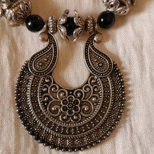 Black Bead Necklace