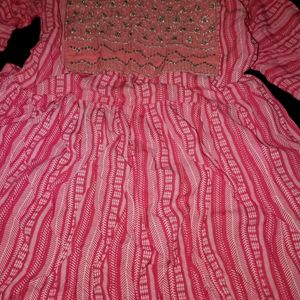 PINK Nyra Cut Dress For Sale