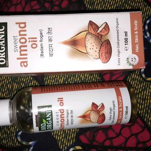 Bio Organic Cold Press Pure Almond Oil For Hair