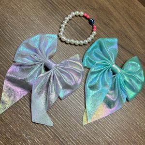 Pack Of 3 Accessories A Bow nd Bracelet