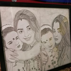 Black & White Customized Portrait Order