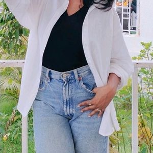 Linen Oversized White Shirt