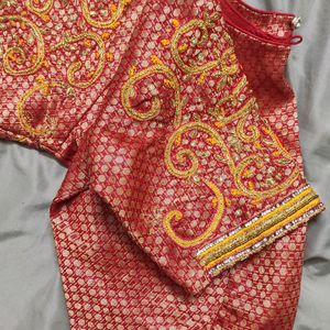 Bot Neck Hand embroidered Blouse Spring Work