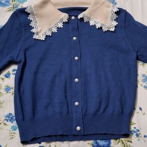 Blue Party Wear Top