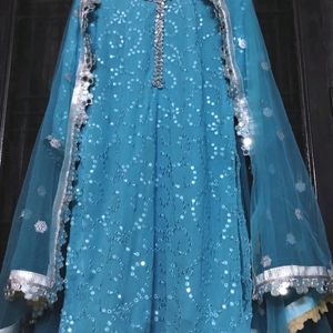 Heavy Embroidered Gharara Dress