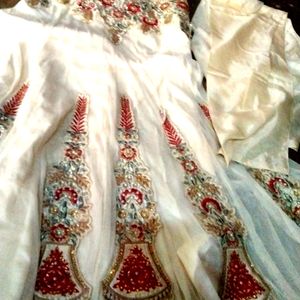 Anarkali Suit With Churdidar Dupatta Set