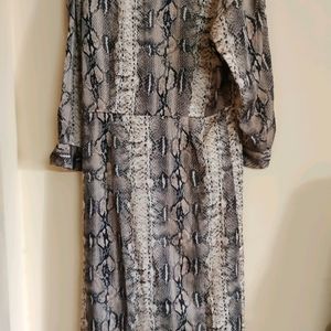 Snake Print Dress