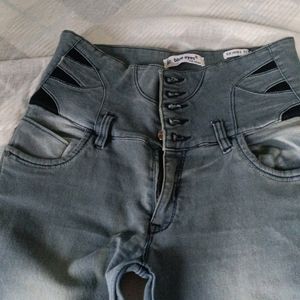 Grey Wash Jean