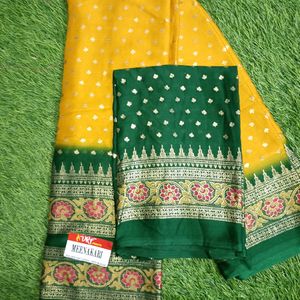 Beautiful Foil Print Saree