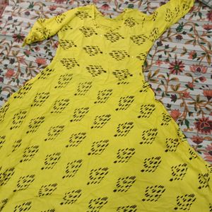 Umbrella Frock Lemon Color