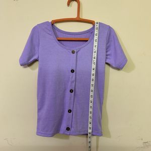 Purple Fitted Top