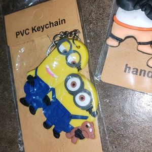 4 PVC Keychains +1 Free