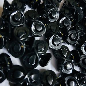 Kids Small Hair Clutcher 25 Pcs Black