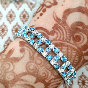 Blue And White Bracelet