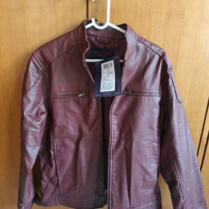 Brand New Burgandy Leather Jacket