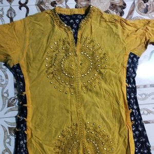 Yellow Women Kurta