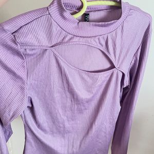 Fitted Lavender Top.