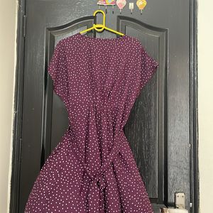 Cute Purple polka dot dress