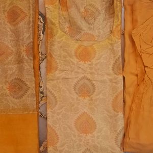 CHANDERI SILK SALWAR SUIT