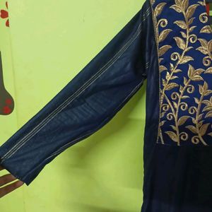 navy blue full kurti