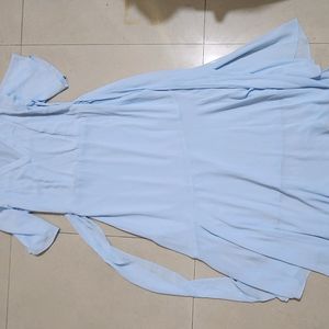 Pretty Powder Blue Assymetric Dress By AND